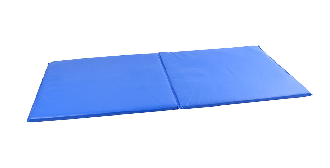 CanDo¨ Exercise Mat - Center Fold - 1" PU Foam with Cover - 2' x 4' - Specify Color