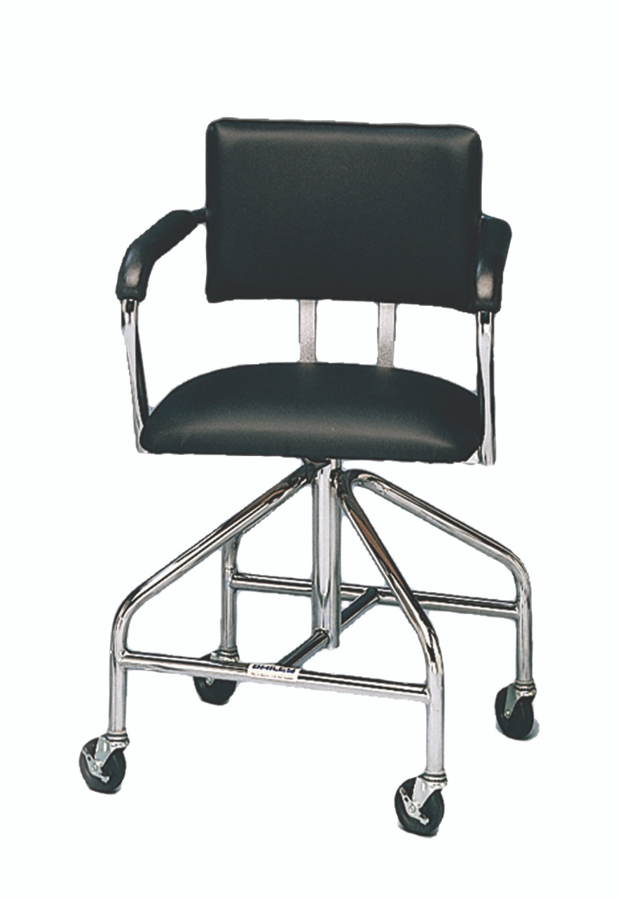 Adjustable low-boy whirlpool chair with belt, 3" casters