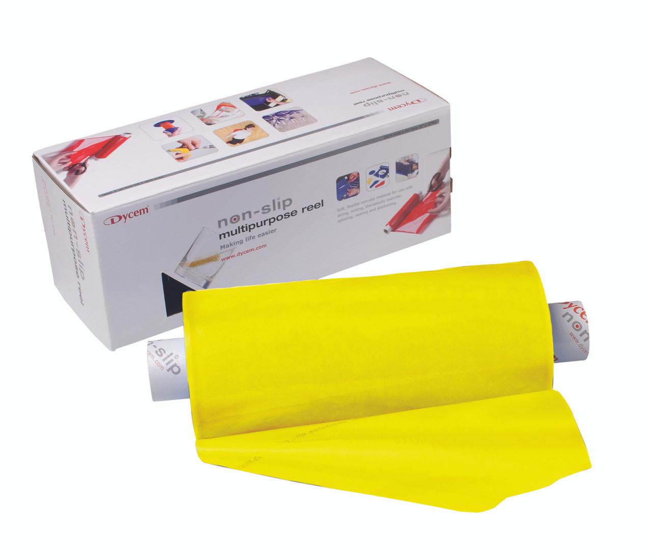 Dycem¨ non-slip material, roll, 8"x10 yard, yellow