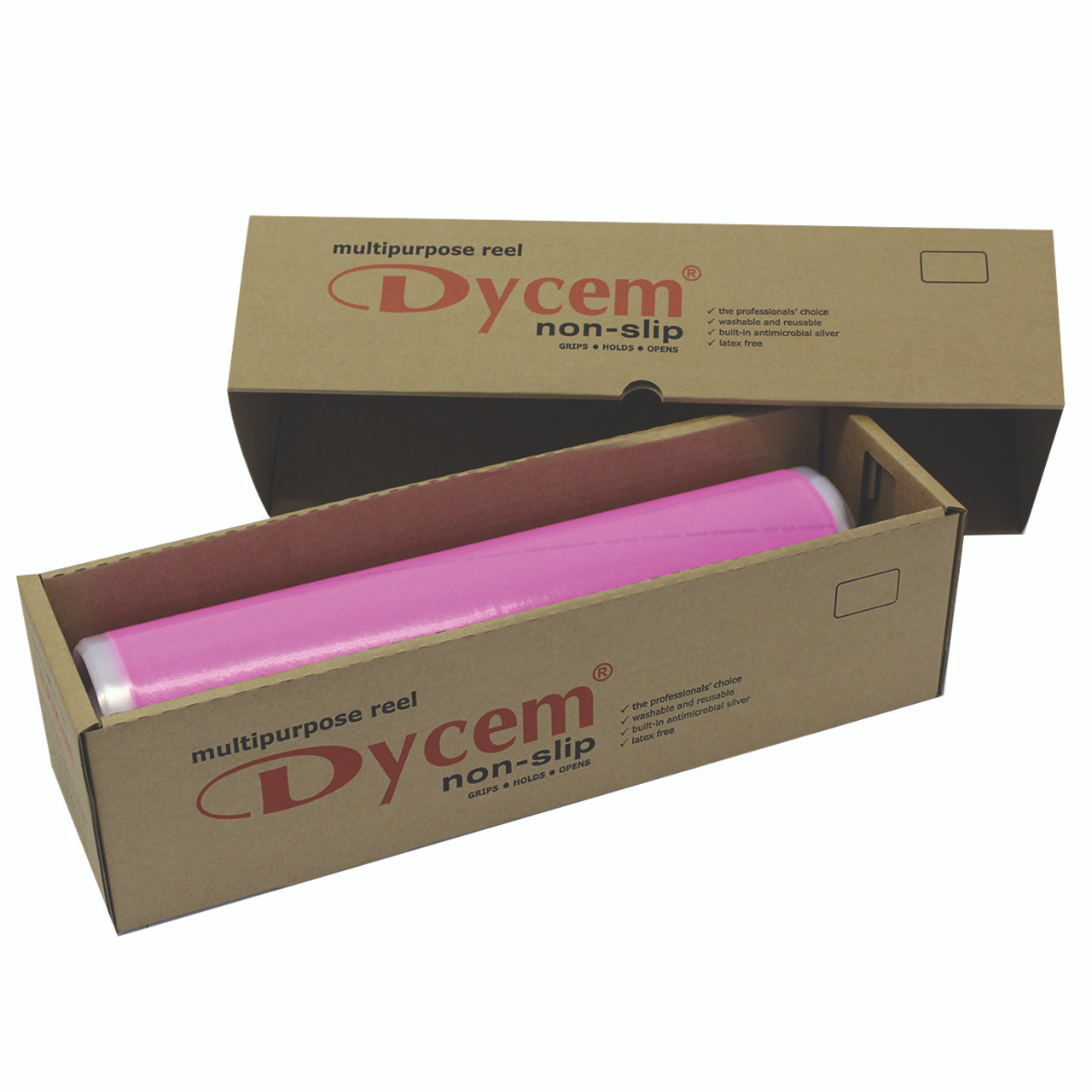 Dycem¨ non-slip material, roll, 16"x10 yard, pink