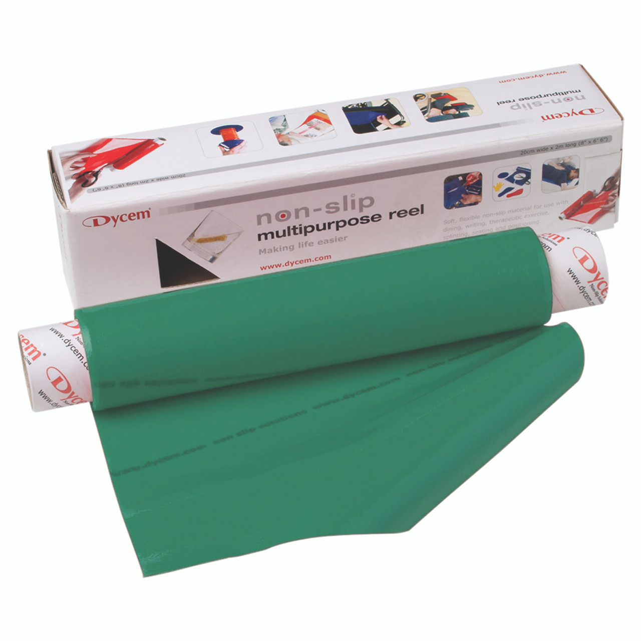 Dycem¨ non-slip material, roll, 16"x6-1/2 foot, forest green