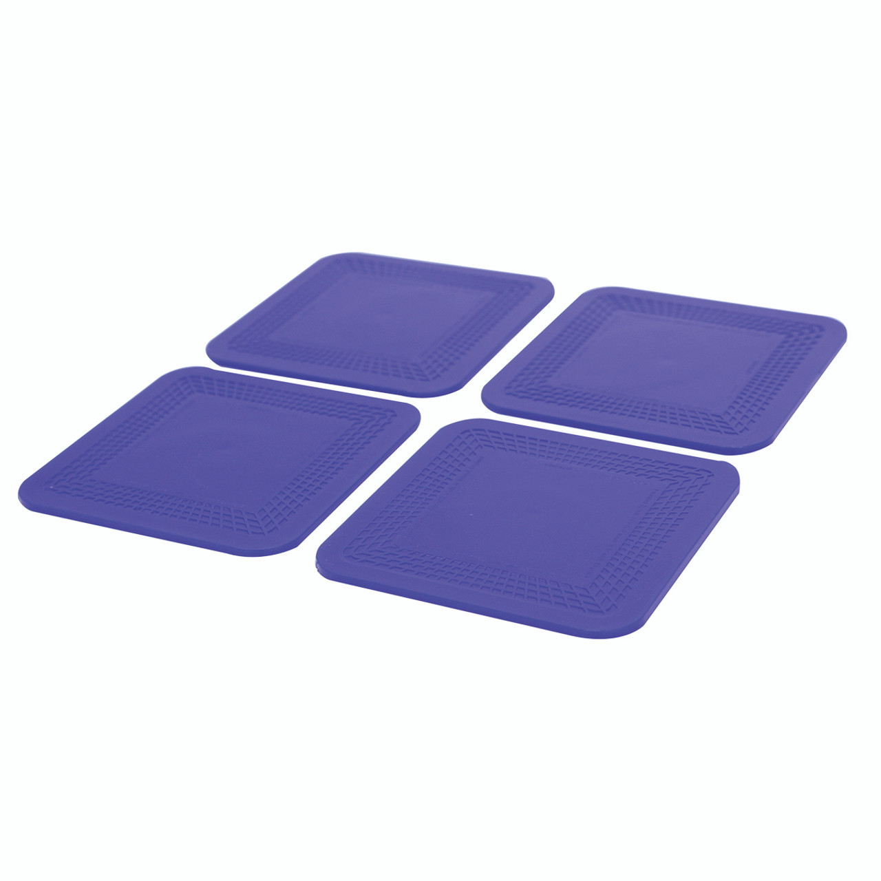 Dycem¨ non-slip square coasters, set of 4, blue