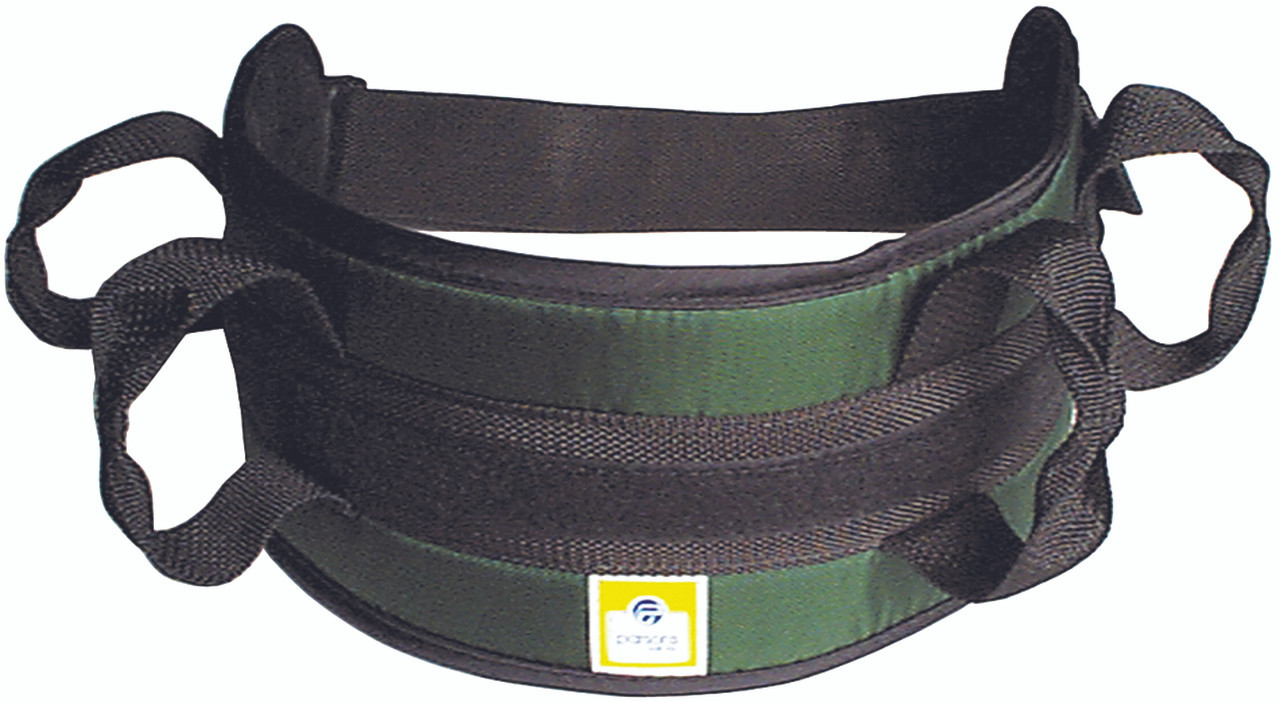 Padded transfer belt, side release buckle, medium, green