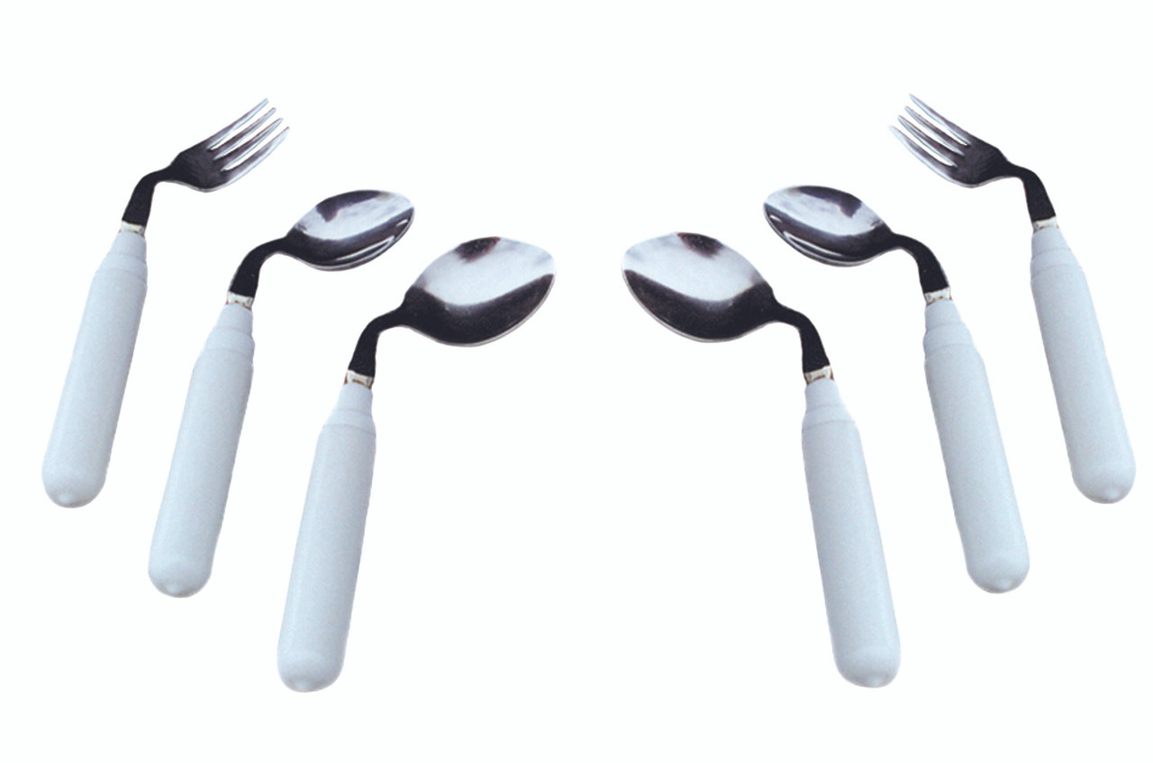 Utensil, comfort grip, 3 oz. Left handed fork