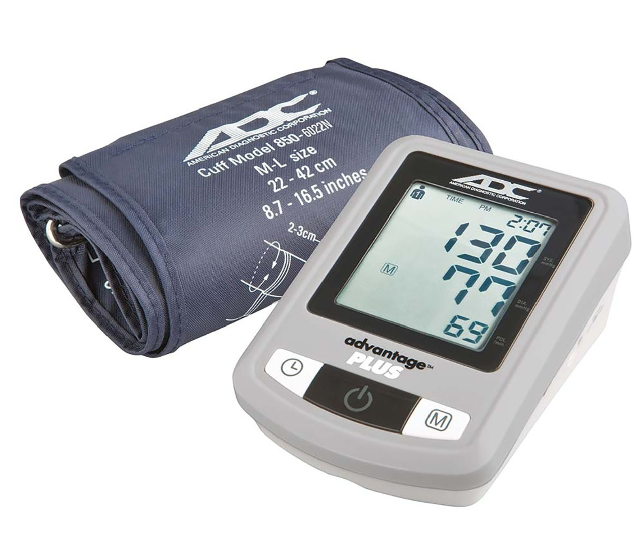 ADC Advantage Plus Automatic Digital Blood Pressure Monitor, Adult, Navy