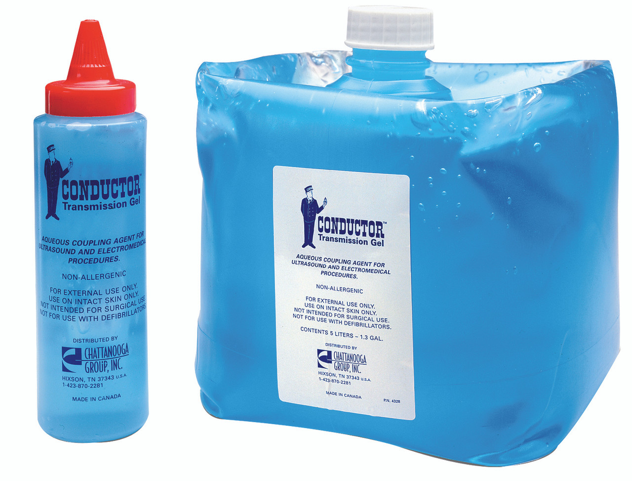 Chattanooga¨ Conductor Ultrasound gel, 5 liter dispenser, case of 4