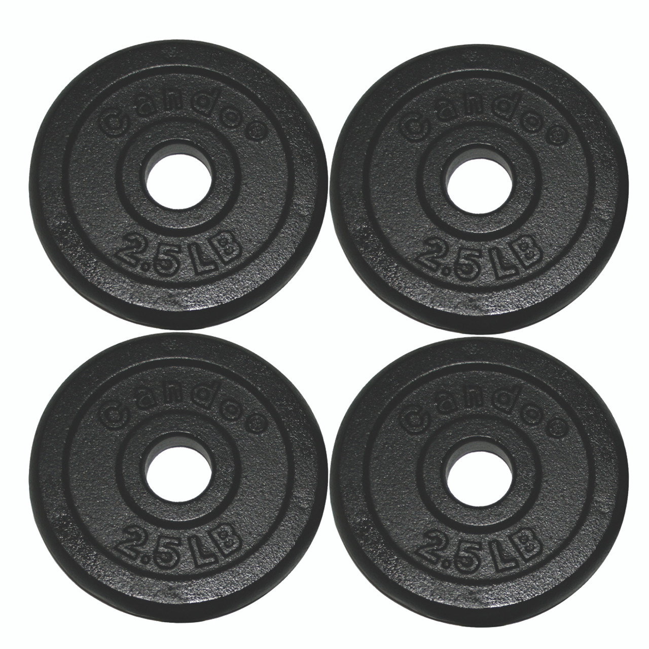 Iron Disc Weight Plates 10 lb set 4 each 2.5 lb weights Top