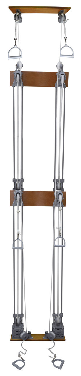 Chest Weight Pulley System - Triplex handle (lower, mid, upper) - two towers - 10 x 2.2 lb weights