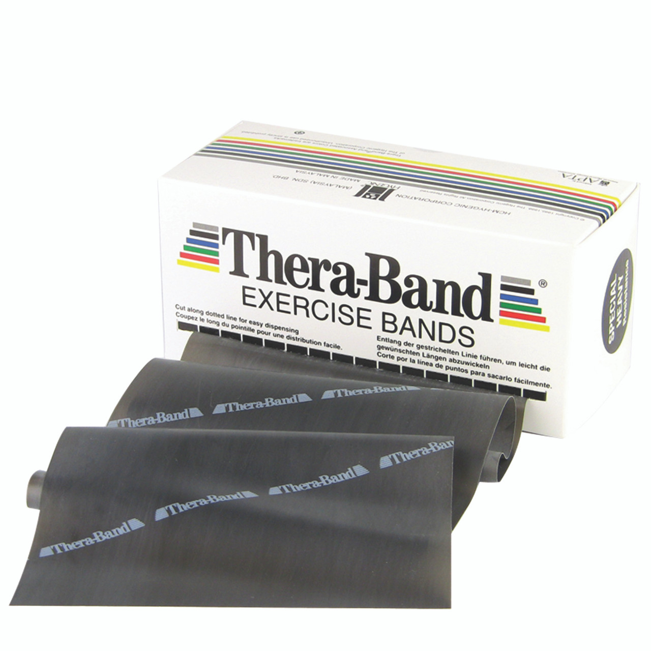 TheraBand¨ exercise band - 6 yard roll - Black - special heavy