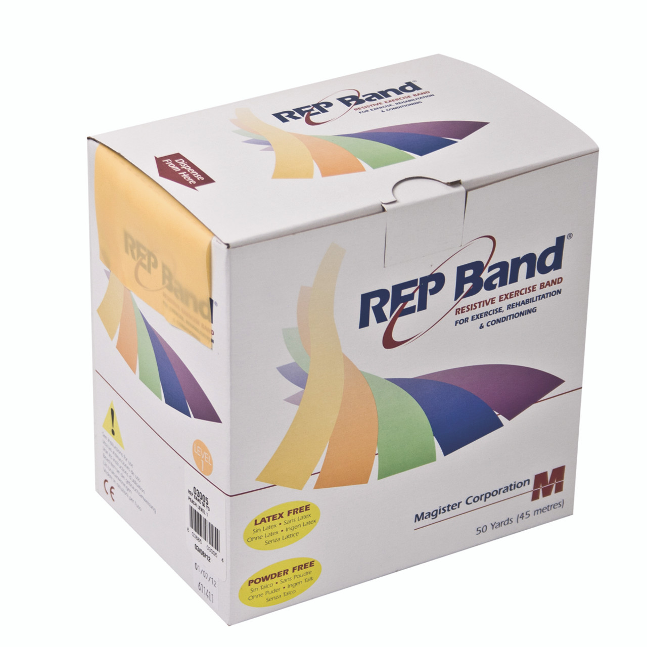 REP Band¨ exercise band - latex free - 50 yard - peach, level 1