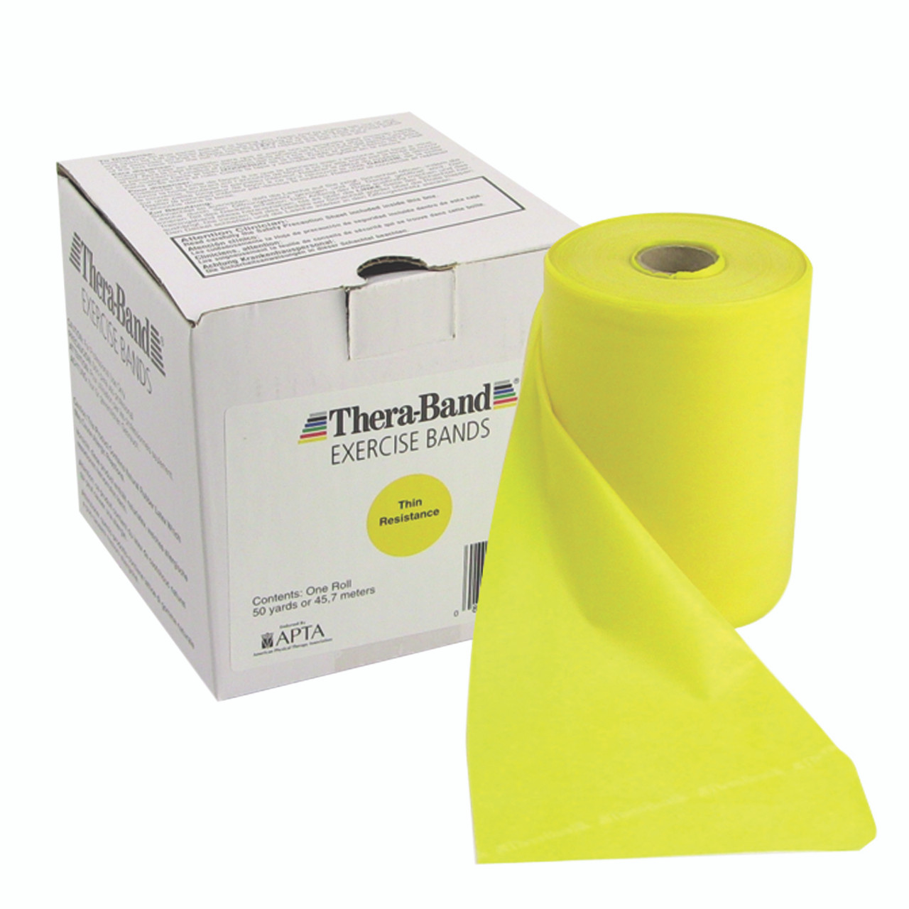 TheraBand¨ exercise band - Twin-Pak 100 yard roll - Yellow - thin (2, 50-yd boxes)