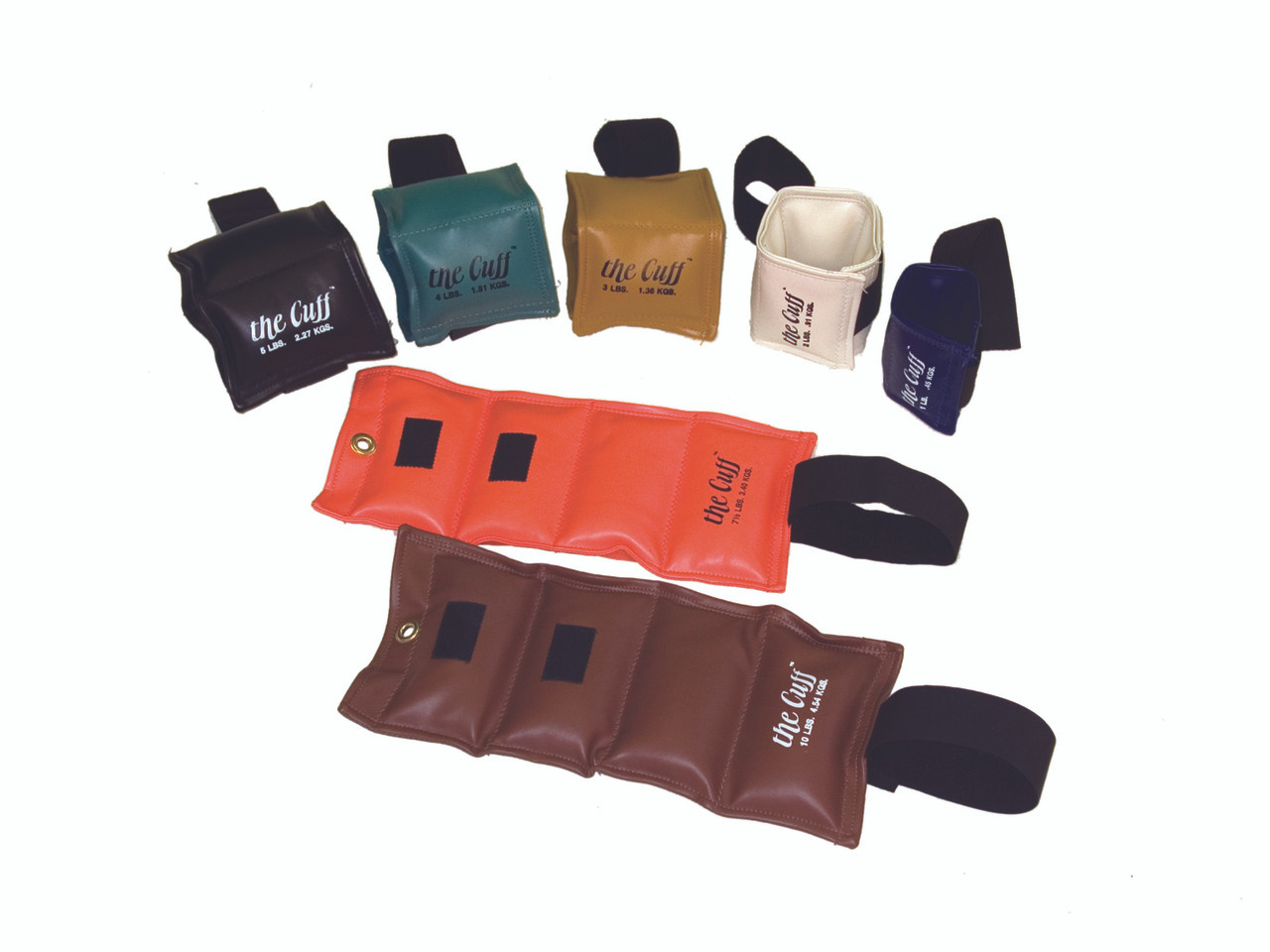 The Cuff¨ Deluxe Ankle and Wrist Weight - 7 Piece Set - 1 each 1, 2, 3, 4, 5, 7.5, 10 lb