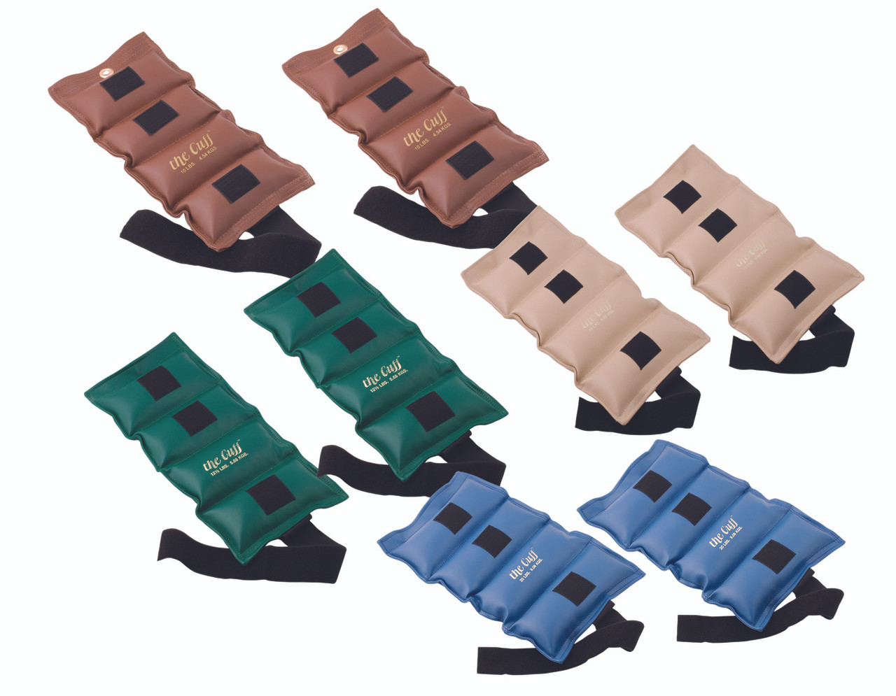 The Cuff¨ Deluxe Ankle and Wrist Weight - 8 Piece Set - 2 each 10, 12.5, 15, 20 lb