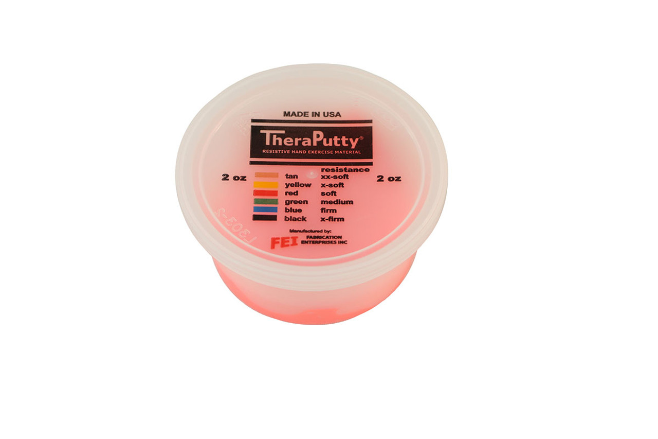 CanDo¨ Antimicrobial Theraputty¨ Exercise Material - 2 oz - Red - Soft