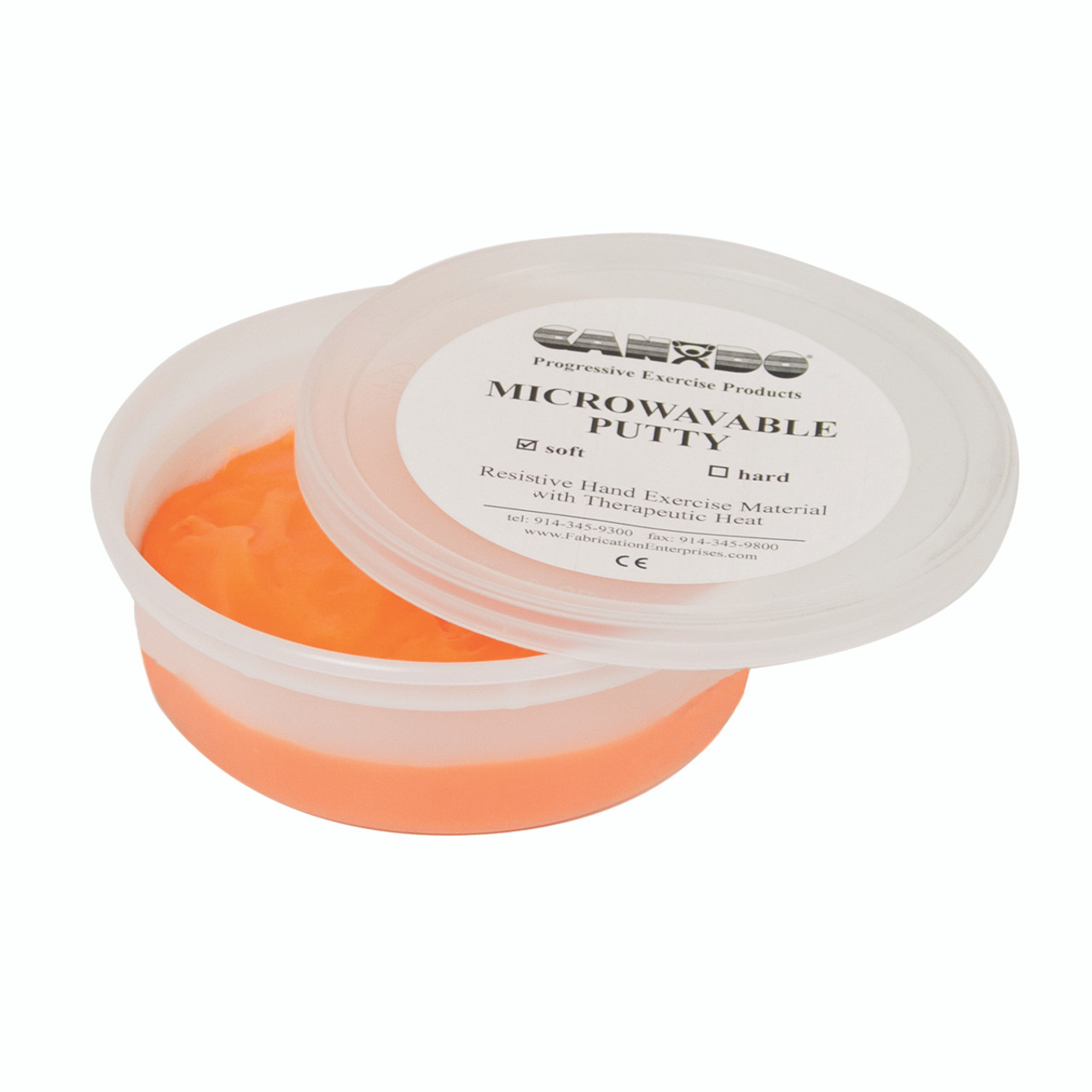 CanDo¨ Microwavable Theraputty¨ Exercise Material - 4 oz - Orange - Soft