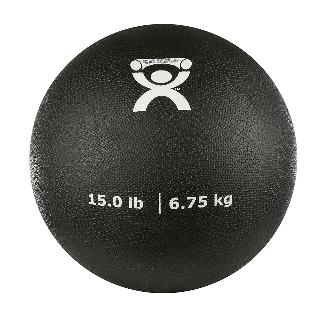 CanDo¨ Soft Pliable Medicine Ball - 9" Diameter - Black - 15 lb