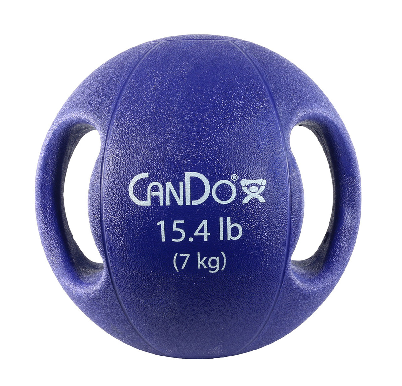 CanDo¨ Molded Dual Handle Medicine Ball - 15.4 lb (7 kg) - Blue