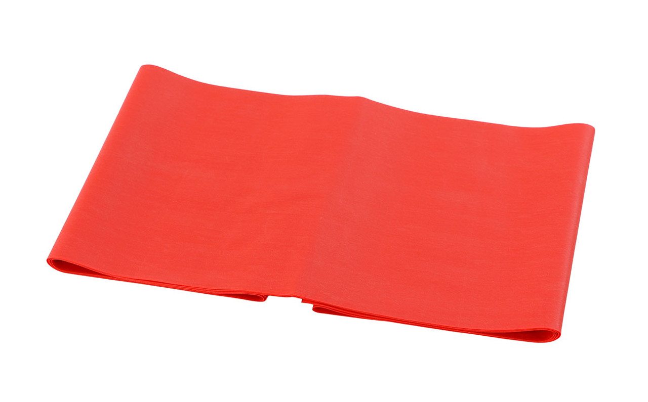 CanDo¨ Latex Free Exercise Band - 5' length - Red - light