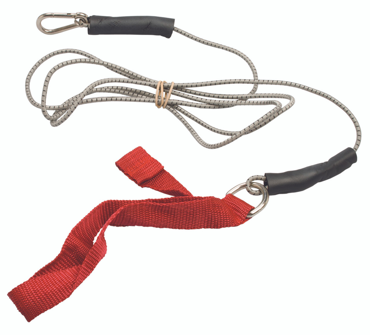 CanDo¨ exercise bungee cord with attachments, 7', Red - light