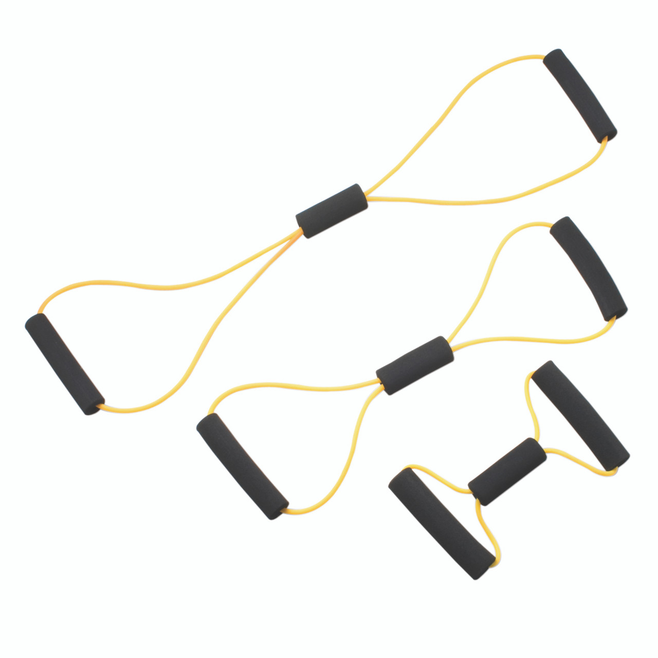 CanDo¨ Tubing BowTieª Exerciser - 3-piece set (14", 22", 30"), yellow