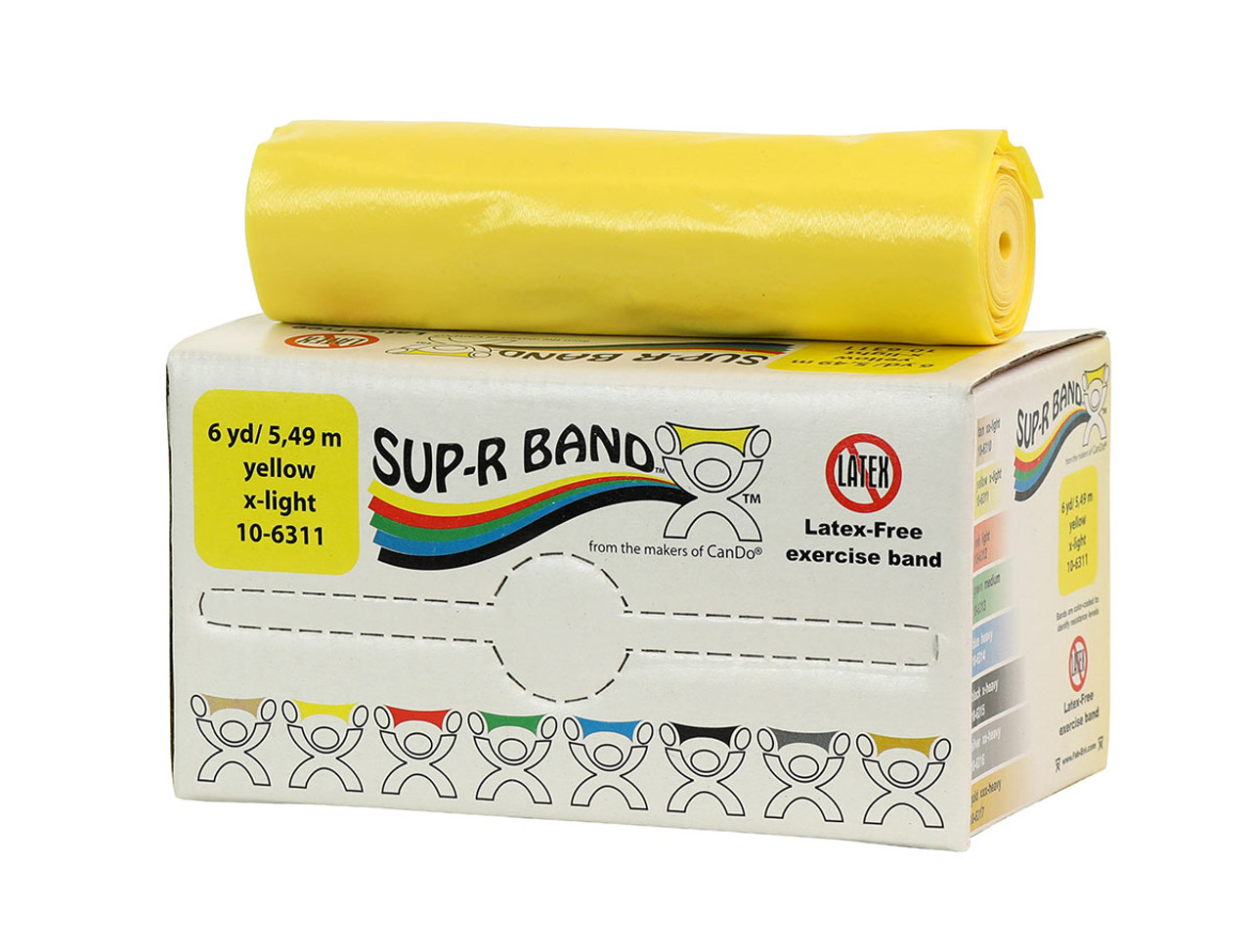 Sup-R Band¨ Latex Free Exercise Band - 6 yard roll - Yellow - x-light