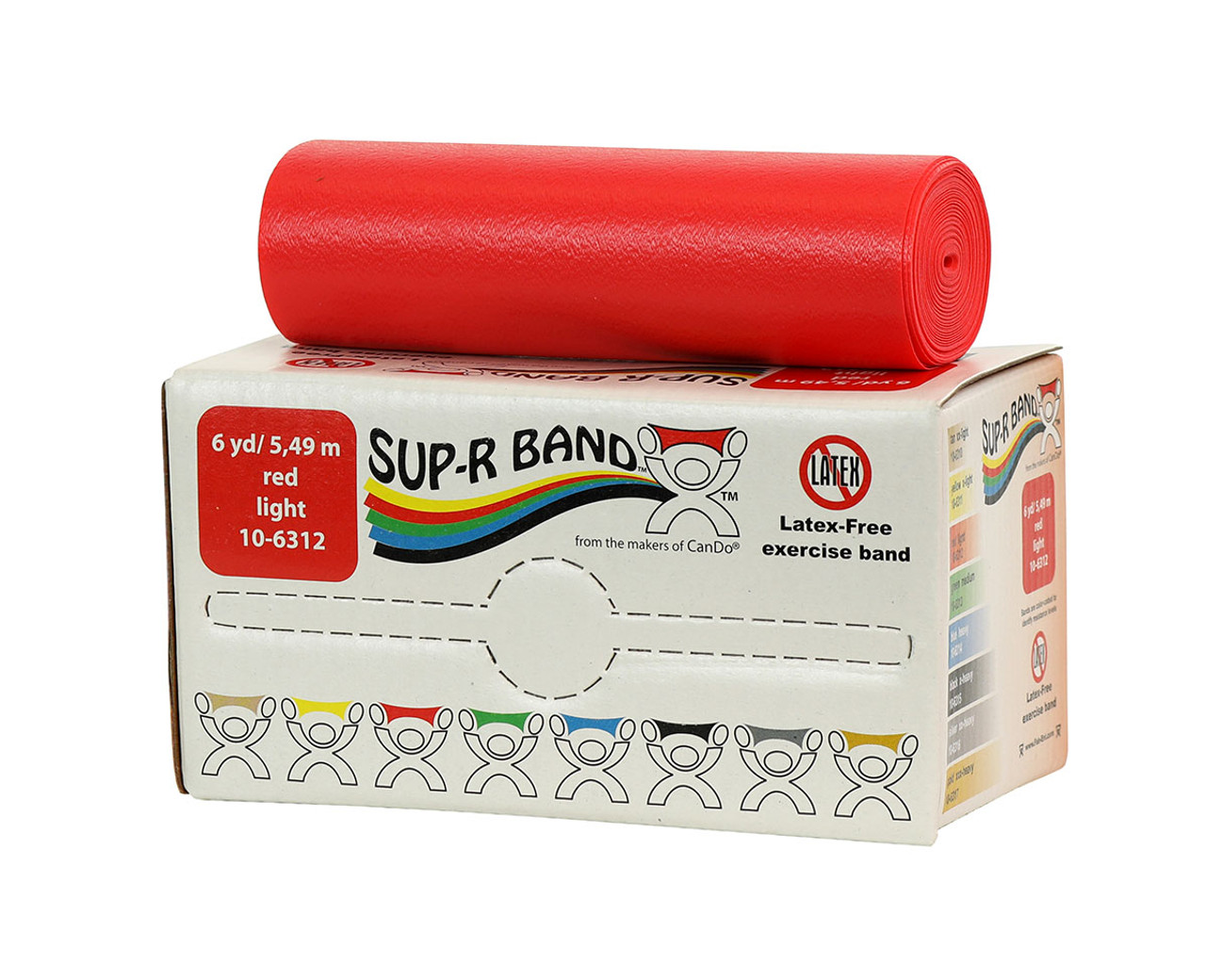 Sup-R Band¨ Latex Free Exercise Band - 6 yard roll - Red - light