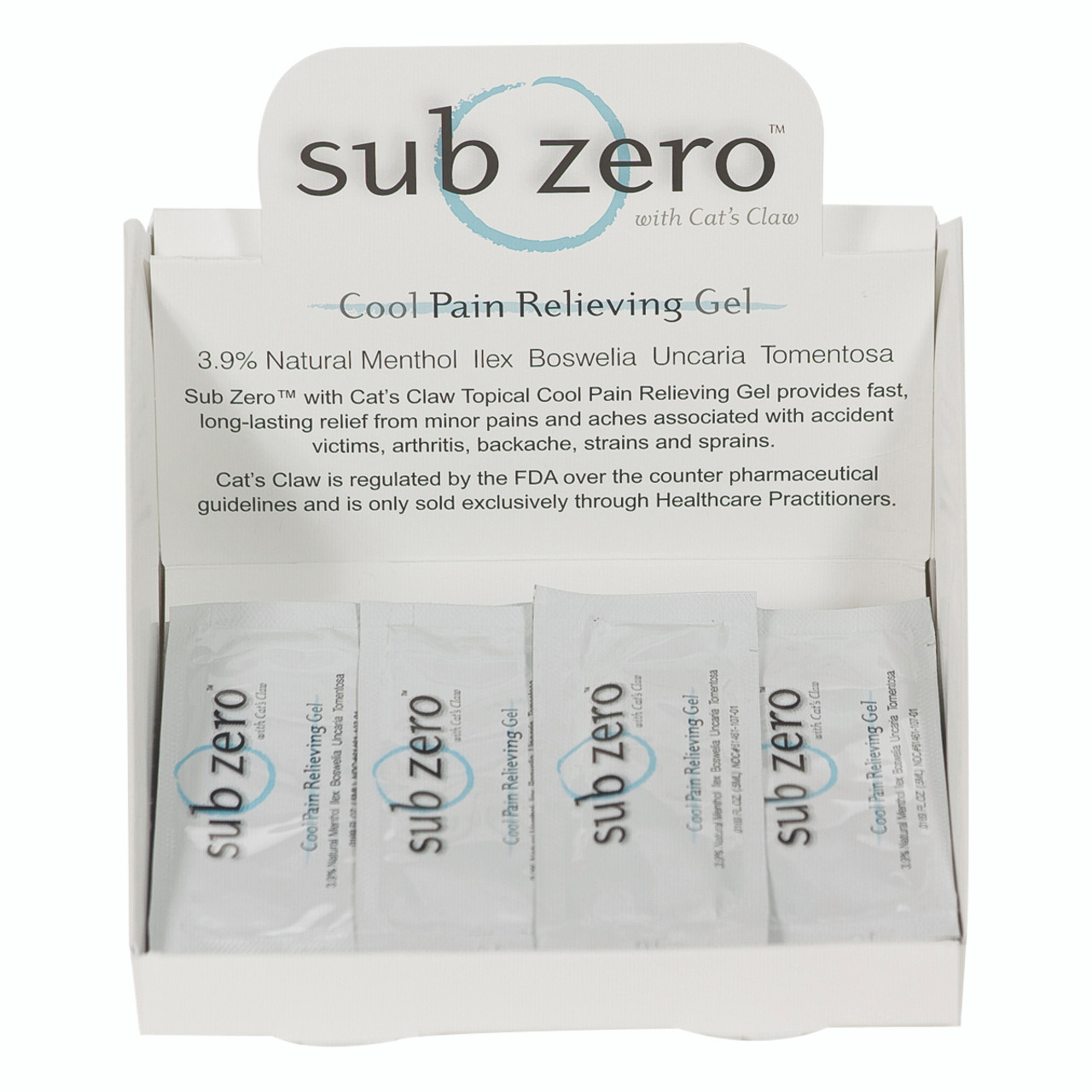 Sub Zero Gel - 5mL pack, 100-piece Box, case of 10