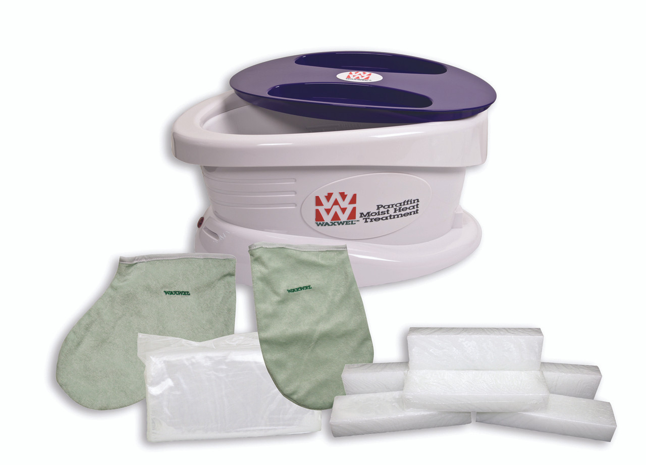 WaxWel¨ Paraffin Bath - Standard Unit Includes: 100 Liners, 1 Mitt, 1 Bootie and 6 lb Unscented Paraffin