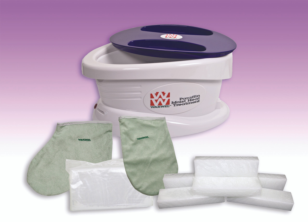 WaxWel¨ Paraffin Bath - Standard Unit Includes: 100 Liners, 1 Mitt, 1 Bootie and 6 lb Lavender Paraffin