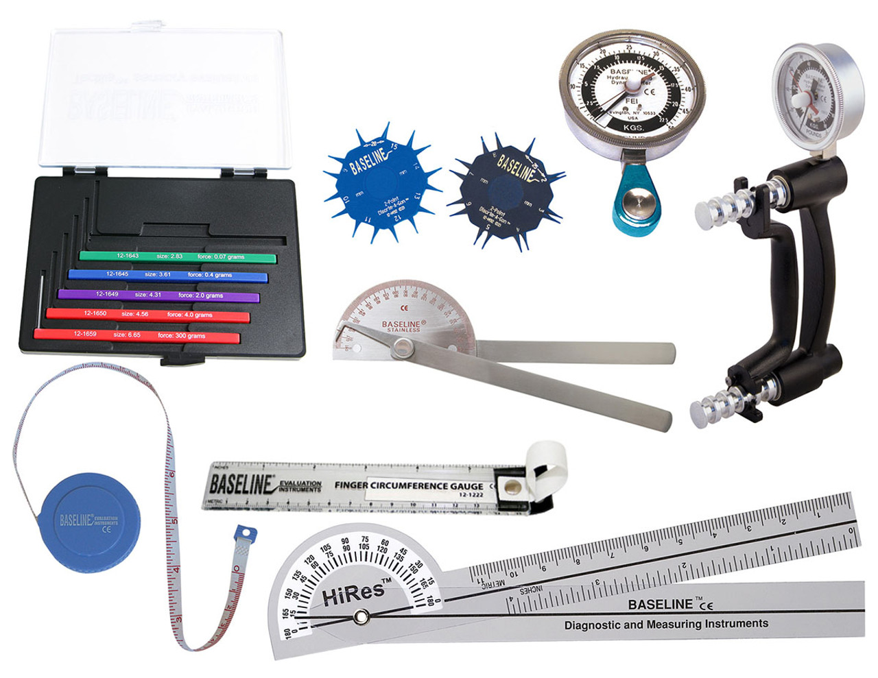 Baseline¨ Hand Evaluation - 8-piece Set - Features HDª 200 lb HHD & 50 lb HPG