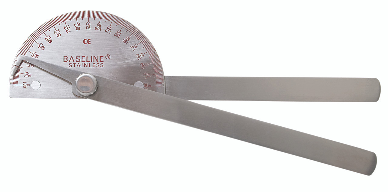 Baseline¨ Metal Goniometer - 180 Degree Range - 8 inch Legs