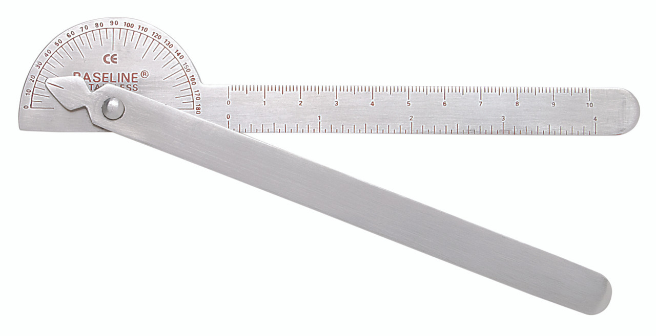 Baseline¨ Metal Goniometer - 180 Degree Range - 6 inch Legs - Robinson
