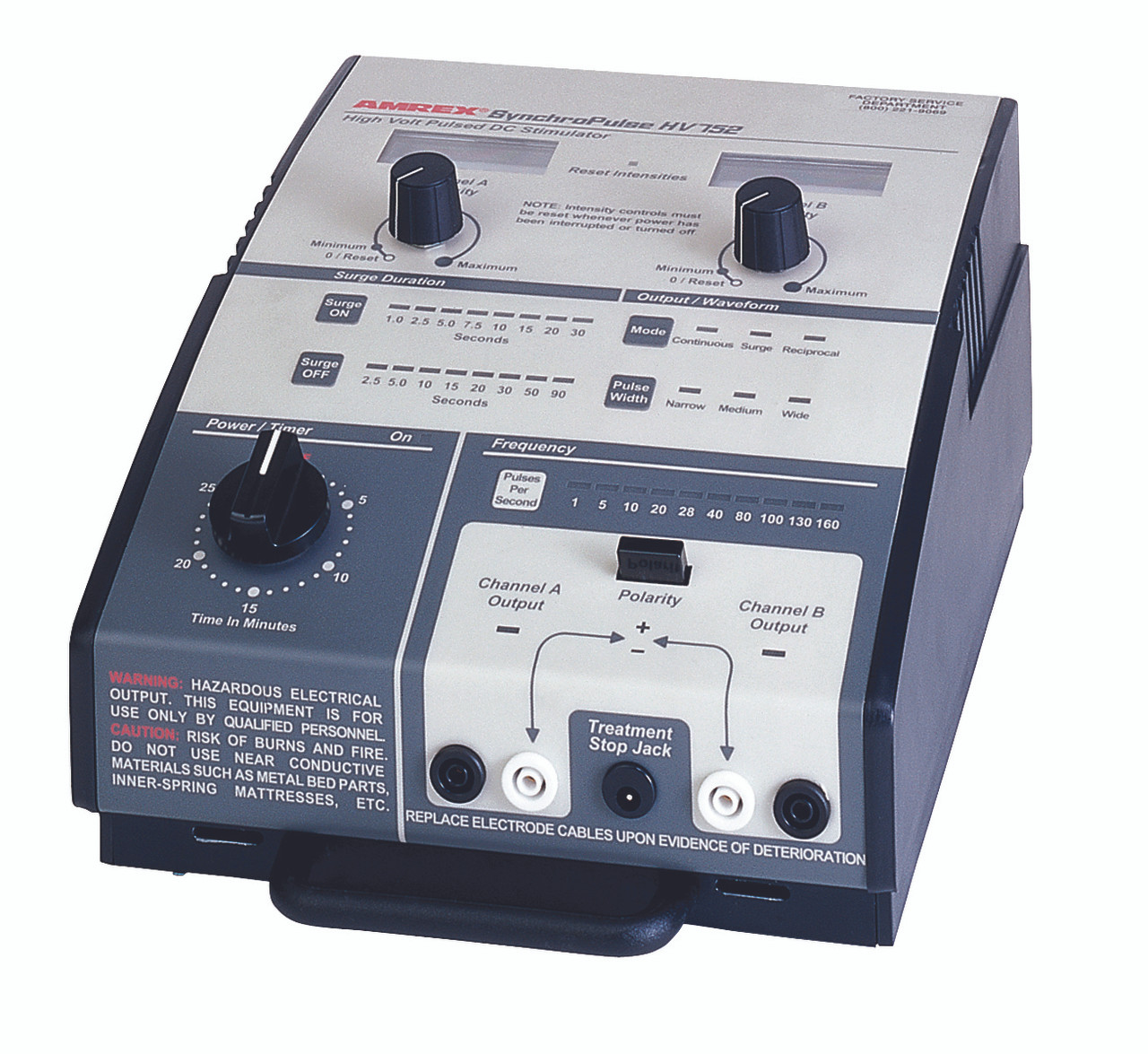 Amrex¨ Ultrasound/Stim Combo - US/752 (High Volt), 1.0 and 3.3 MHz with 5 cm head and QuickConnect Transducer