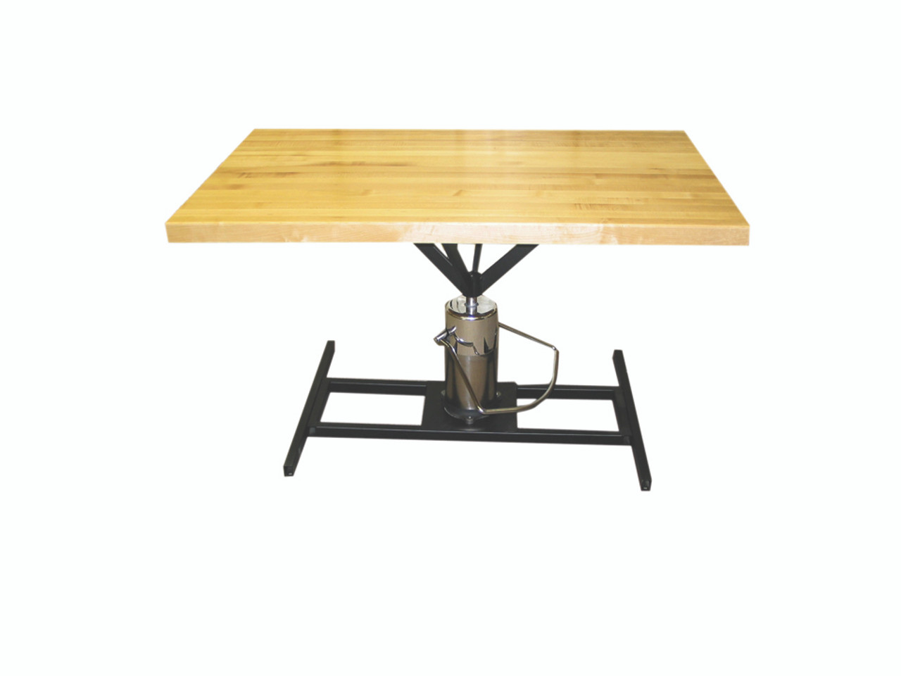 Work Table, rectangular, hydraulic Hi-Low, 48" L x 30" W x 28" - 36" H