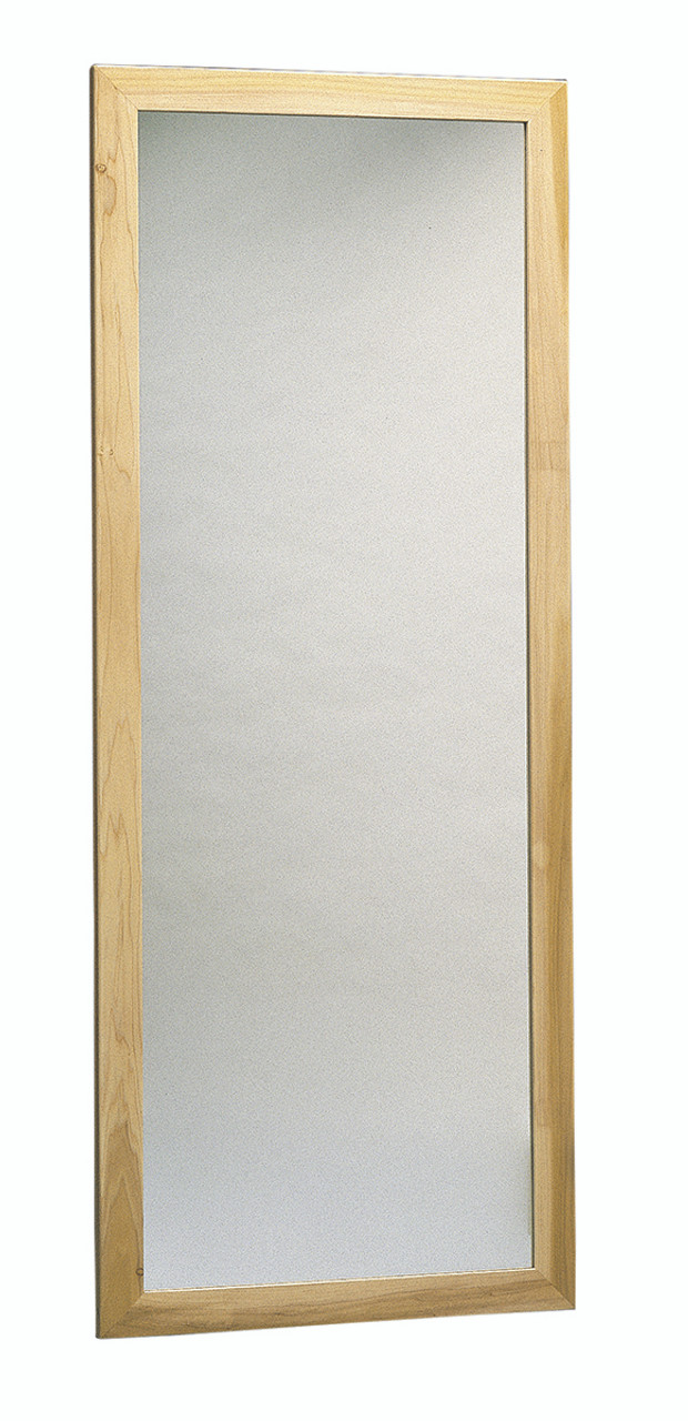 Glass mirror, wall mount, vertical, 22" W x 60" H