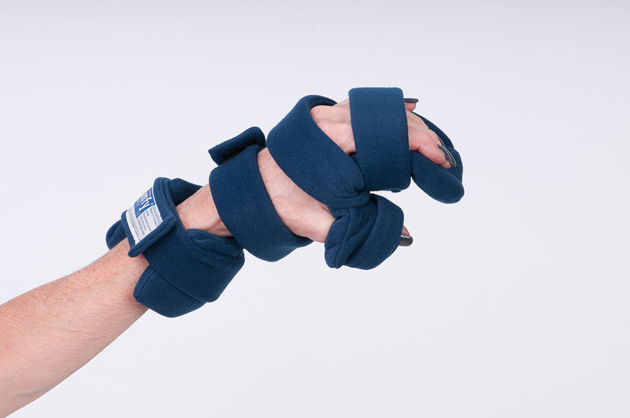 Comfy Splintsª Progressive Rest Hand w/ Five Straps (finger separator included), Adult, Right