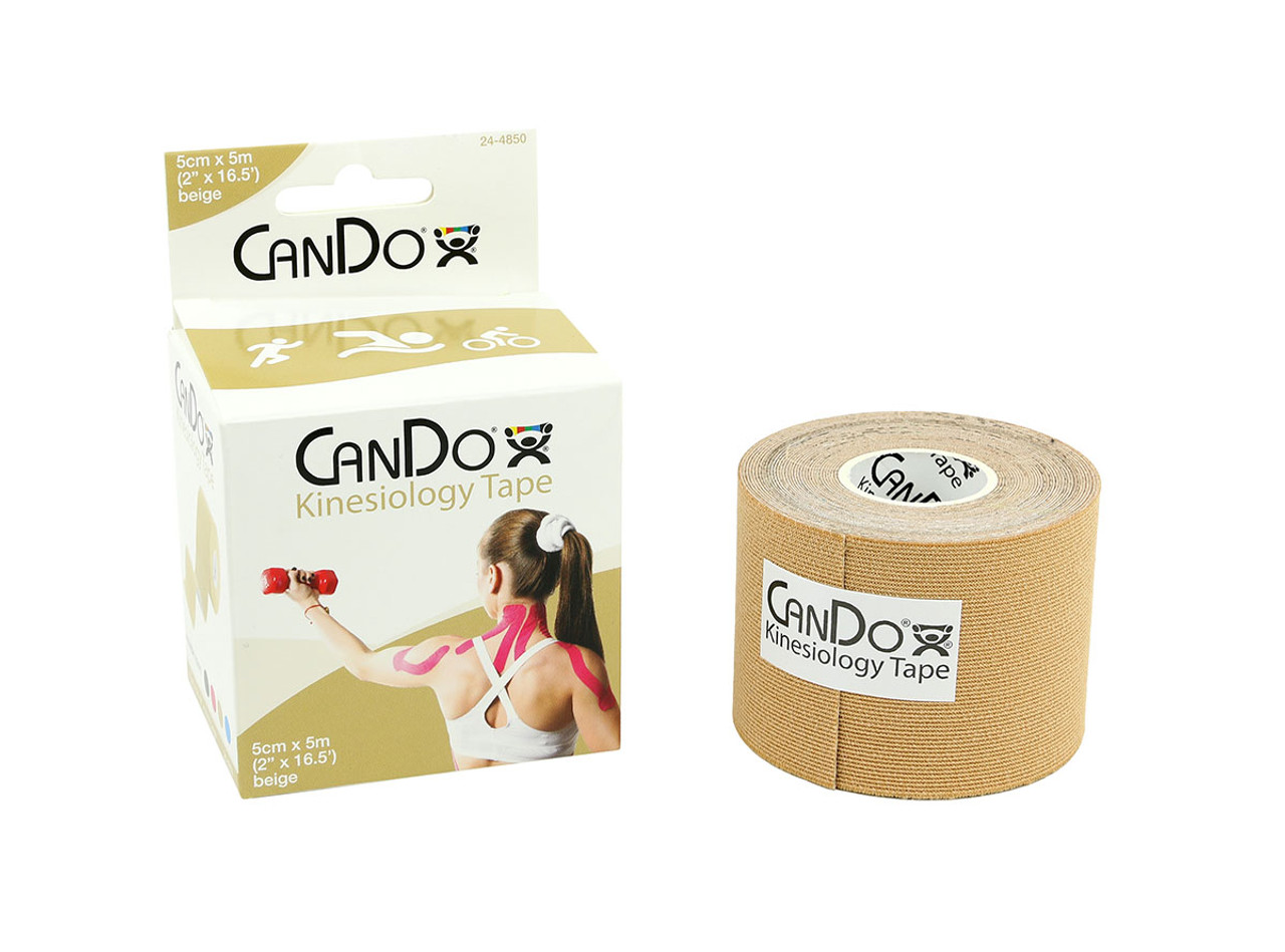 CanDo¨ Kinesiology Tape, 2" x 16.5 ft, Beige, 1 Roll