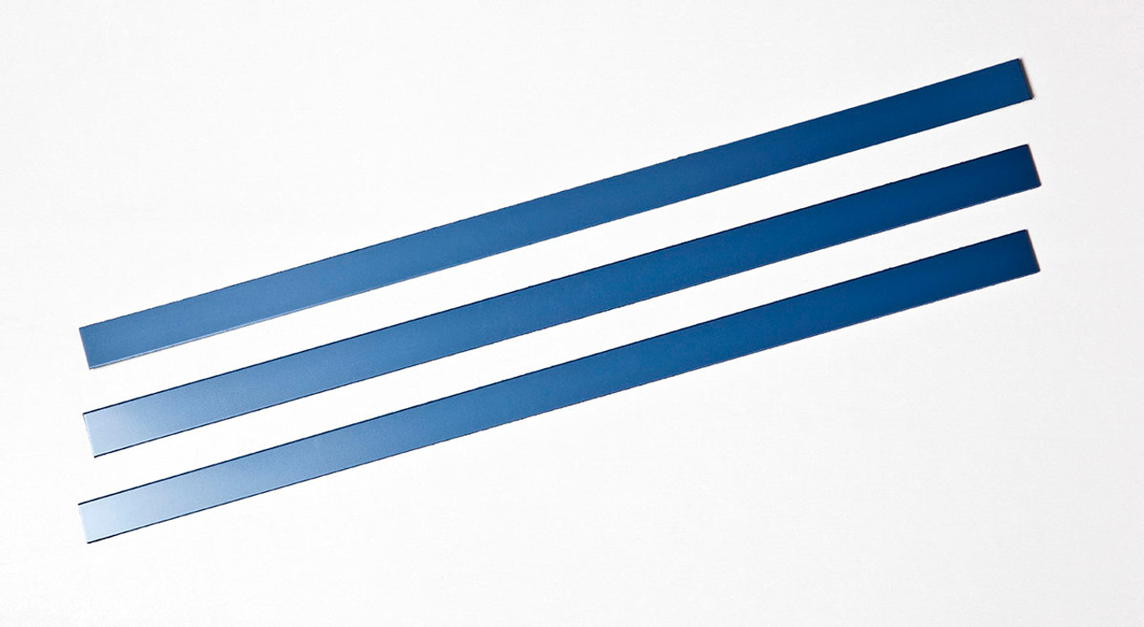 Orfit¨ Strips, 18" x 4/5" x 1/8", Atomic Blue, wide, 10 pcs