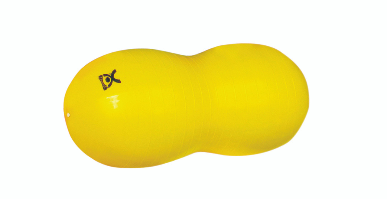 CanDo¨ Inflatable Exercise Saddle Roll - Yellow - 16" Dia x 35" L (40 cm Dia x 90 cm L)