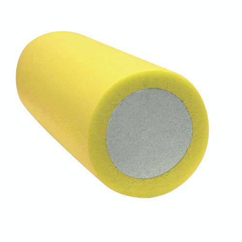 CanDo¨ 2-Layer Round Foam Roller - 6" x 30" - Yellow - X-Soft