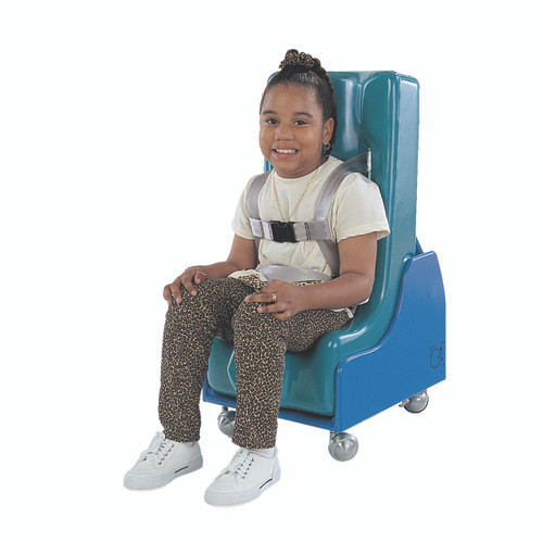 Tumble Forms¨ 2-Piece Mobile Floor Sitter - Seat and Wood Base - large - blue