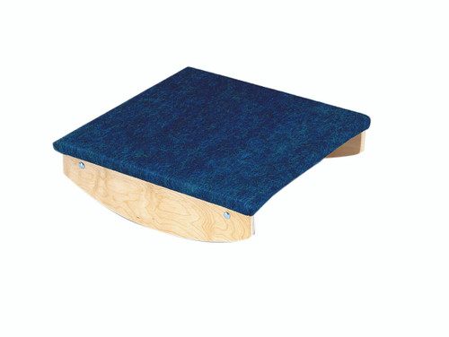 Rocker Board - Wooden with carpet - side-to-side, front-to-back combo - 18" x 18" x 5"