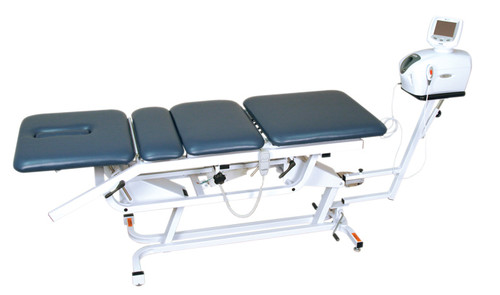 ADP-400 electric high-low traction table with hand switch, casters