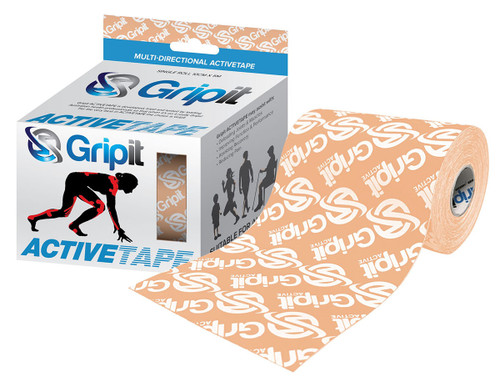 Gripit ACTIVETAPE, 4" x 5.5 yds, Tan with logo