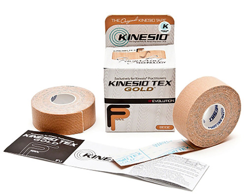 Kinesio¨ Tape, Tex Gold FP, 1" x 5.5 yds, Beige, 1 pkg of 2 Rolls