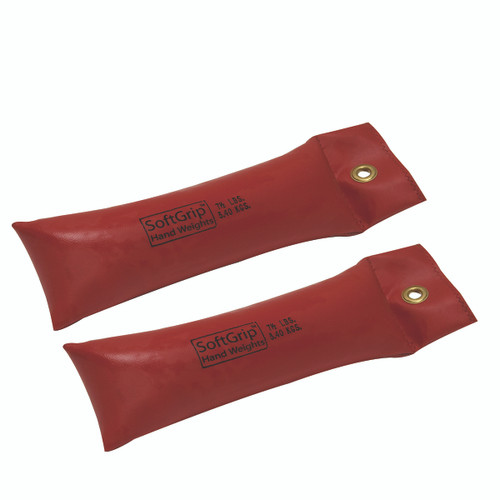 CanDo¨ SoftGrip¨ Hand Weight - 7.5 lb - Red - pair