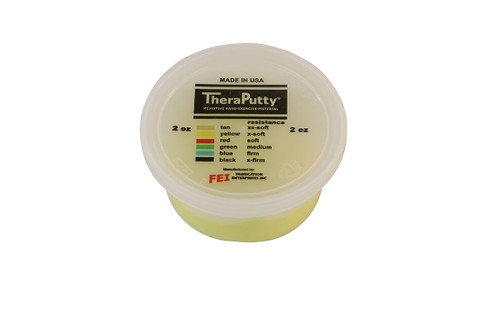 CanDo¨ Antimicrobial Theraputty¨ Exercise Material - 3 oz - Yellow - X-soft