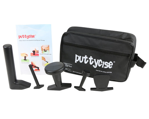 Puttycise¨ Theraputty¨ tool - 5-tool set (Knob, Peg, Key and Cap turn, L-bar), with bag