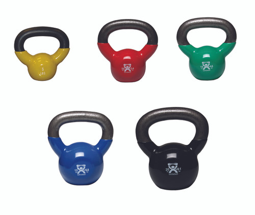 CanDo¨ vinyl-coated kettlebell - 5-piece set (1 each: 5, 7.5, 10, 15, 20 lb)