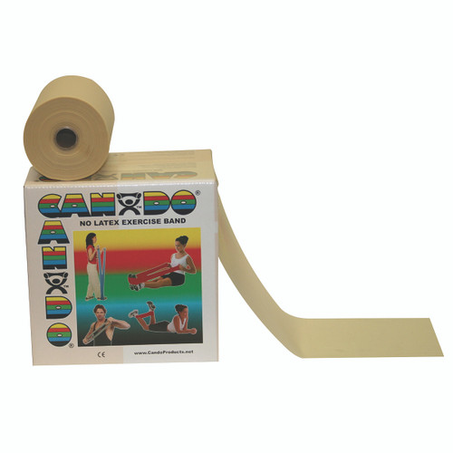 CanDo¨ Latex Free Exercise Band - 50 yard roll - Tan - XX-light